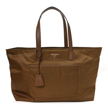 Prada Re-Nylon Saffiano Large Tote Cork Beige 1 of 9