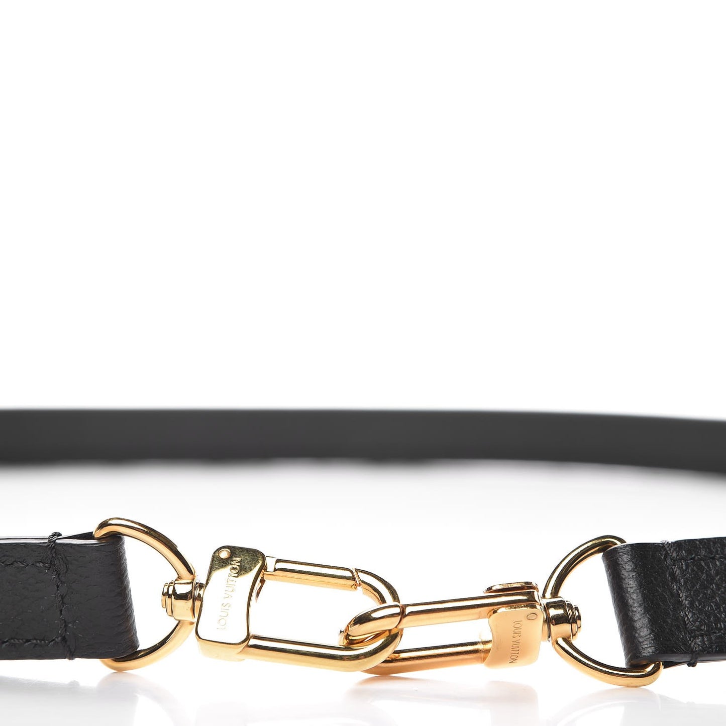 Calfskin Montaigne Shoulder Strap Black