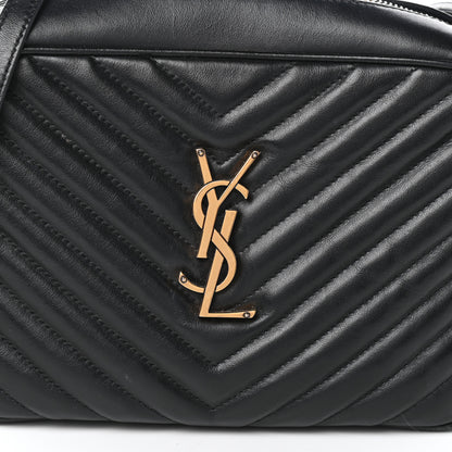 Saint Laurent Calfskin Matelasse Monogram Lou Camera Bag Black 7 of 10