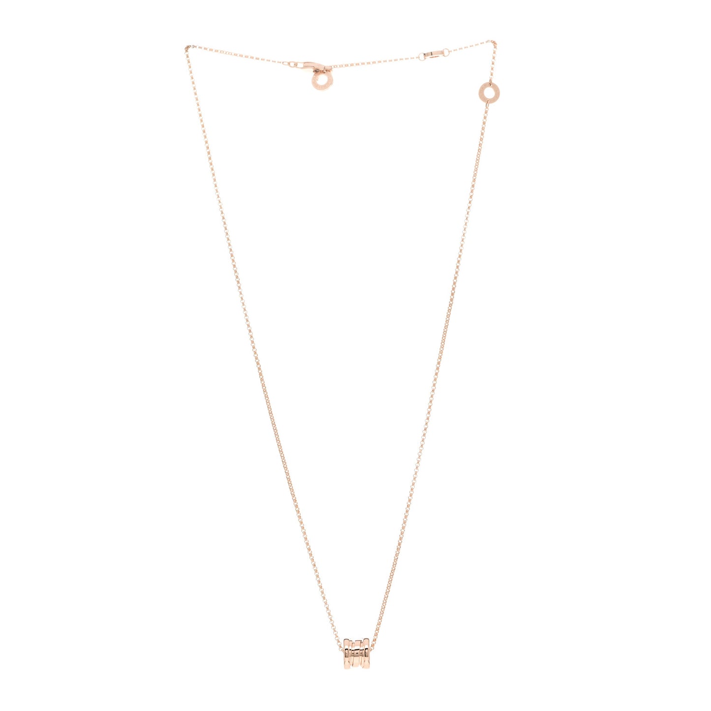 18K Rose Gold Mini B.Zero1 Pendant Necklace