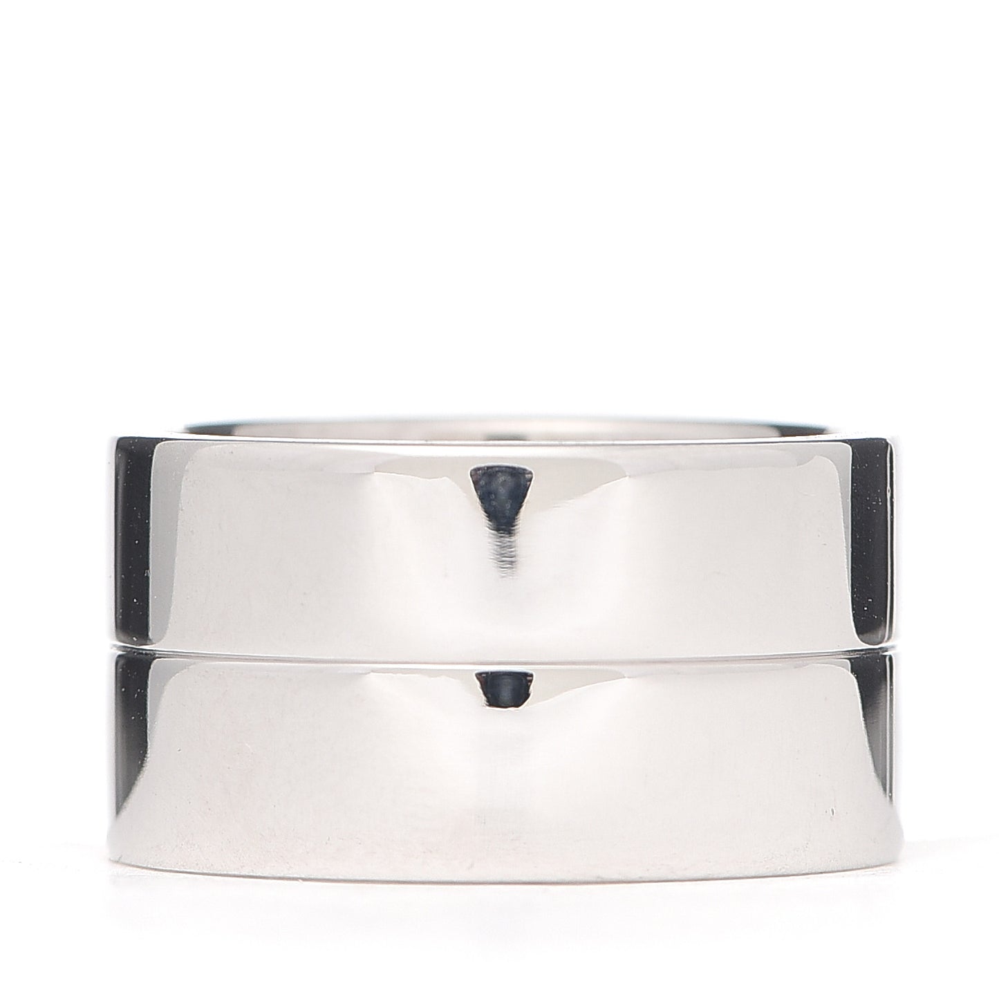 18K White Gold 12mm Wide LOVE Ring 57 8