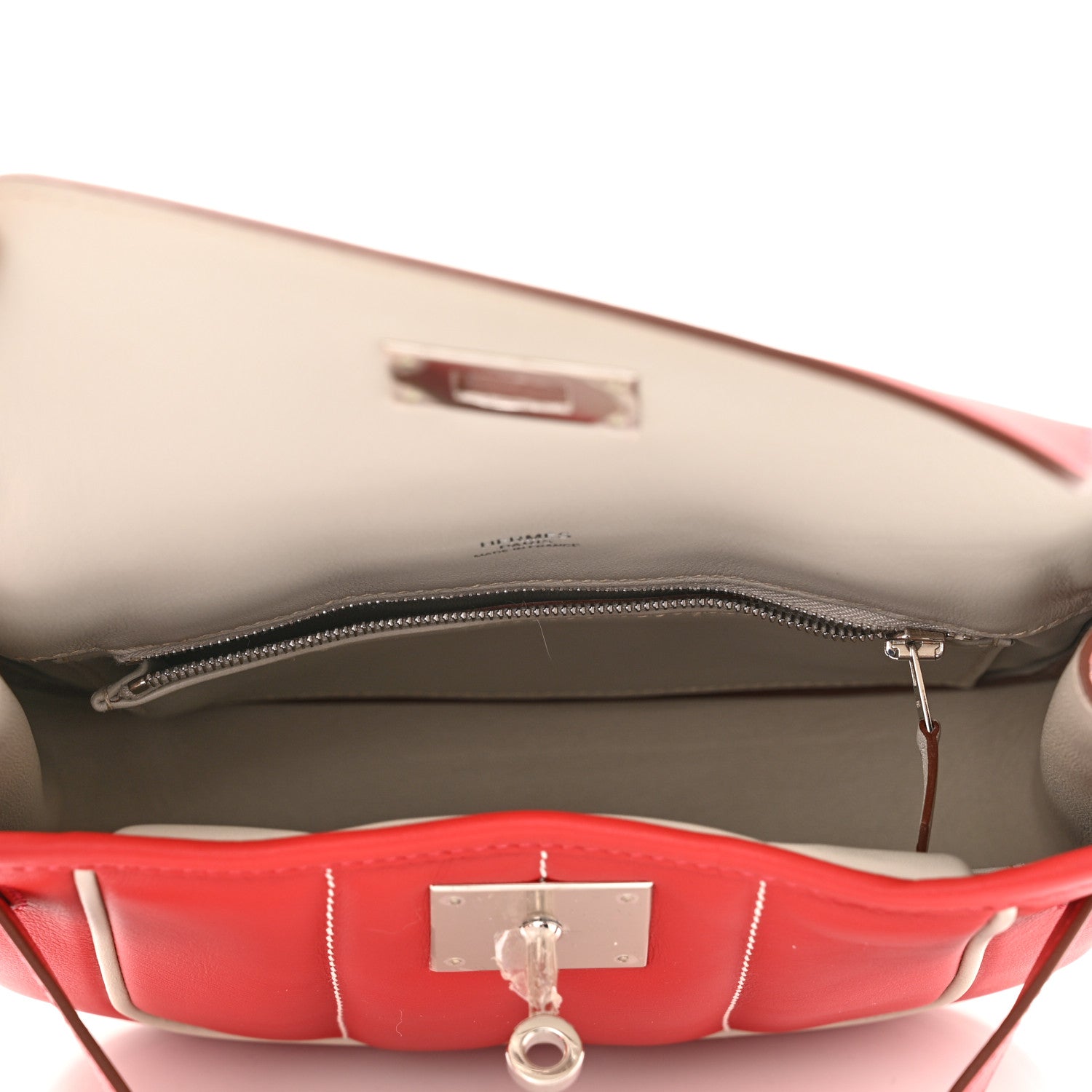 Hermes Veau Swift Mini Sac Berline Casaque Gris Perle 5 of 10