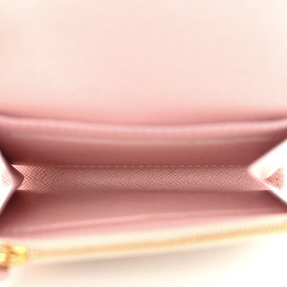 Louis Vuitton Damier Azur Rosalie Coin Purse Rose Ballerine 5 of 11
