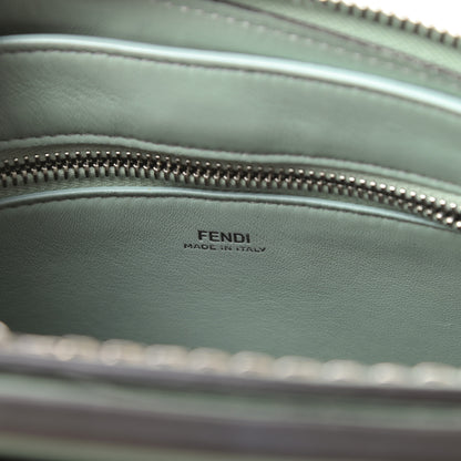 Fendi Shiny Nappa Trapuntata Chain Small DotCom Click Chain Satchel Pale Blue 7 of 15
