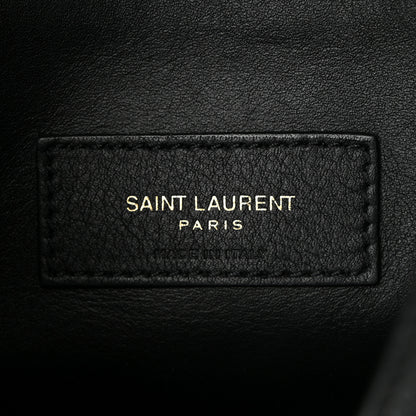Saint Laurent Smooth Calfskin Small Le 5 A 7 Soft Hobo Black 6 of 11