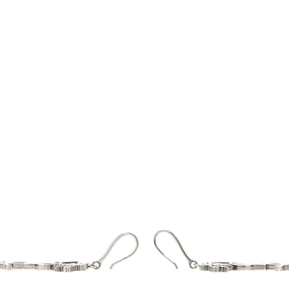 Saint Laurent Metal Monogram Palm Earrings Silver 3 of 5