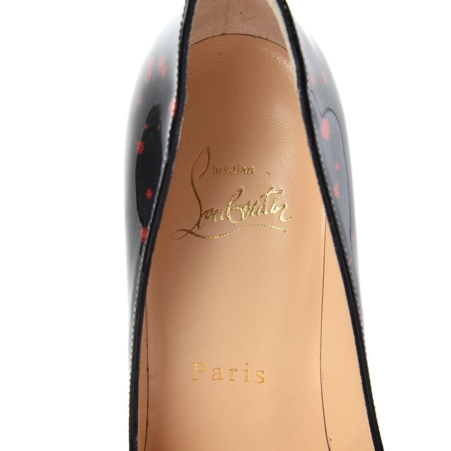 Patent Pollock Pigalle Follies 100 Pumps 35 Black Red