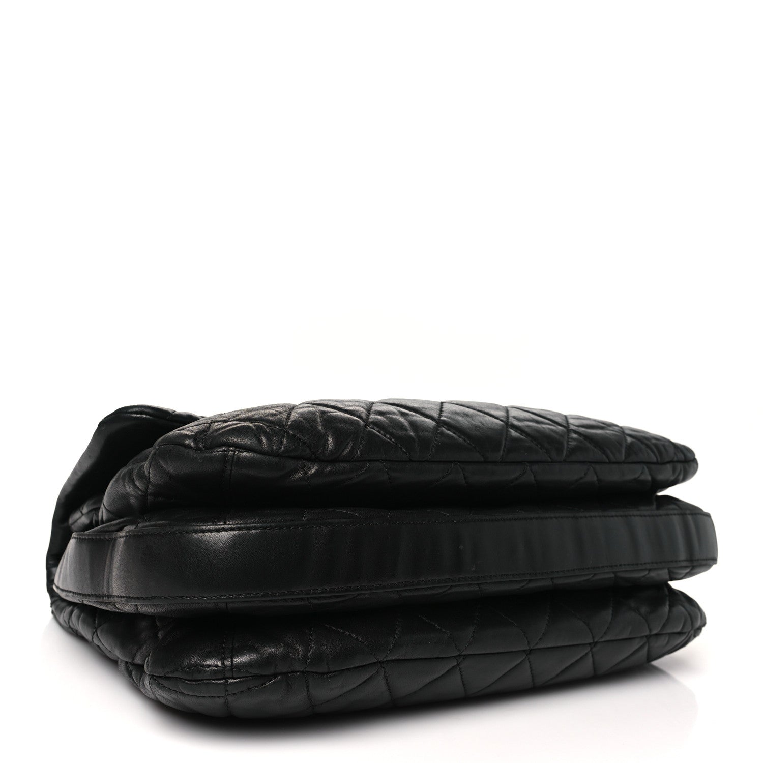Chanel Lambskin Quilted Chanel 3 Maxi Flap Bag Black 4 of 10