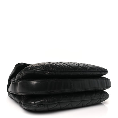 Chanel Lambskin Quilted Chanel 3 Maxi Flap Bag Black 4 of 10