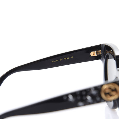 Gucci Acetate Stars Cat Eye Sunglasses GG0116S Black 5 of 8