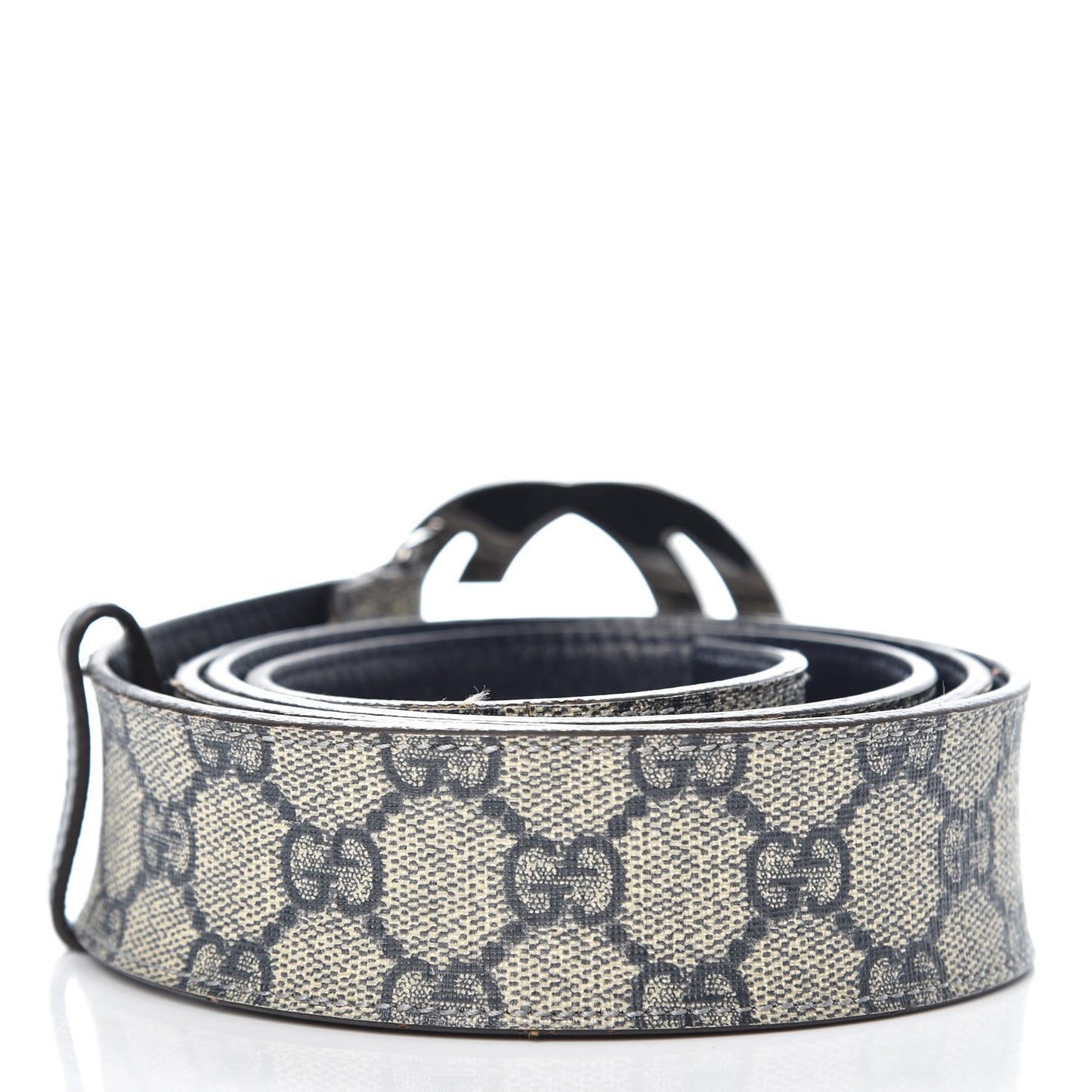 GG Plus Monogram Interlocking G Belt 110 44 Blue