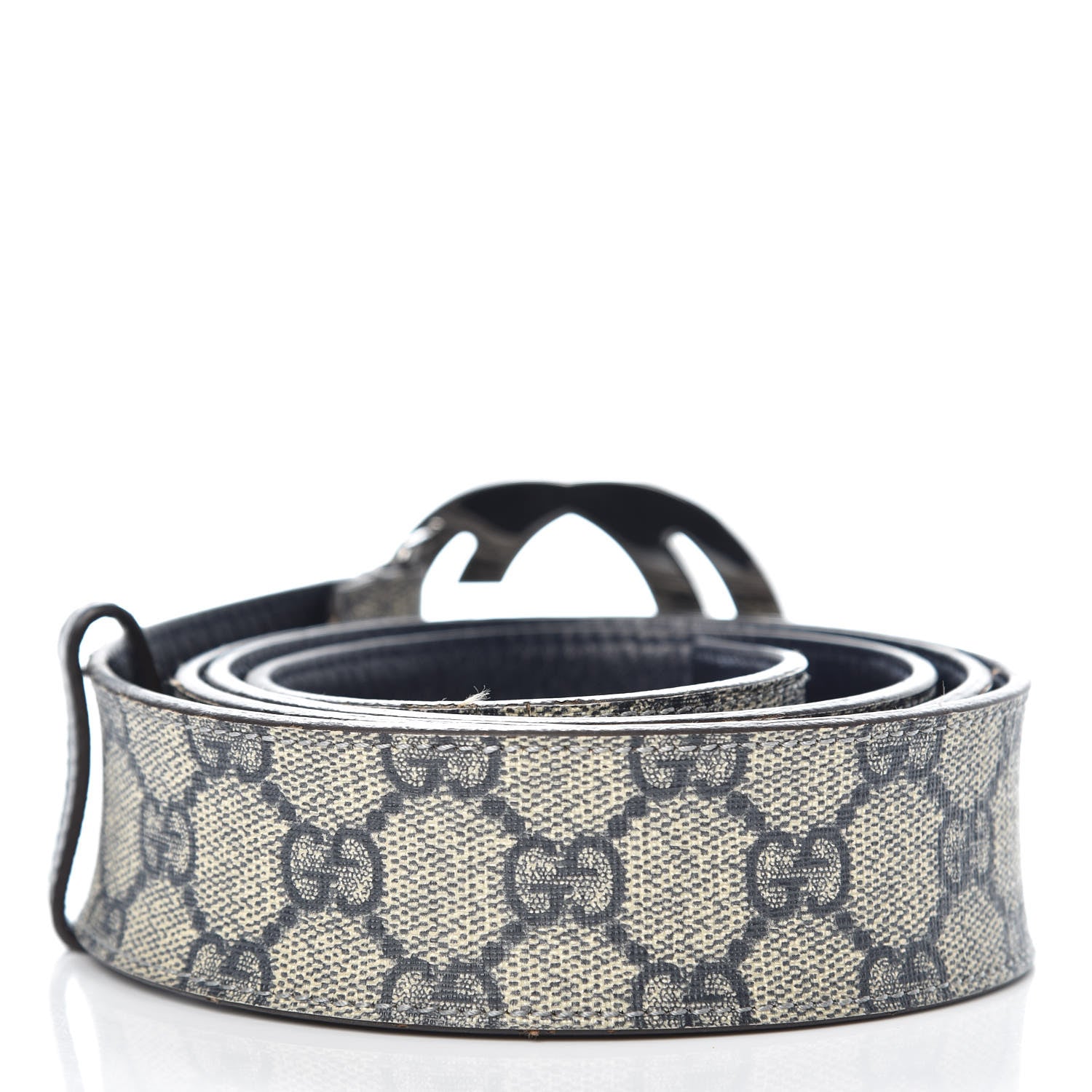 Gucci GG Plus Monogram Interlocking G Belt 110 44 Blue 3 of 9