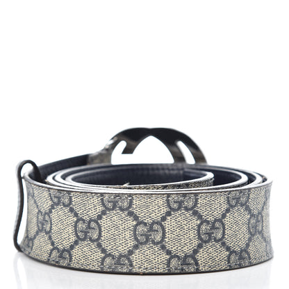 Gucci GG Plus Monogram Interlocking G Belt 110 44 Blue 3 of 9