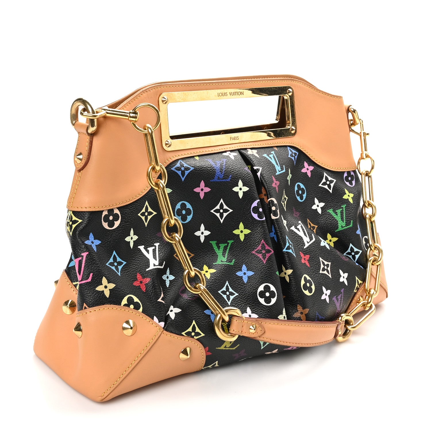 Louis Vuitton Monogram Multicolor Judy GM Black 3 of 11
