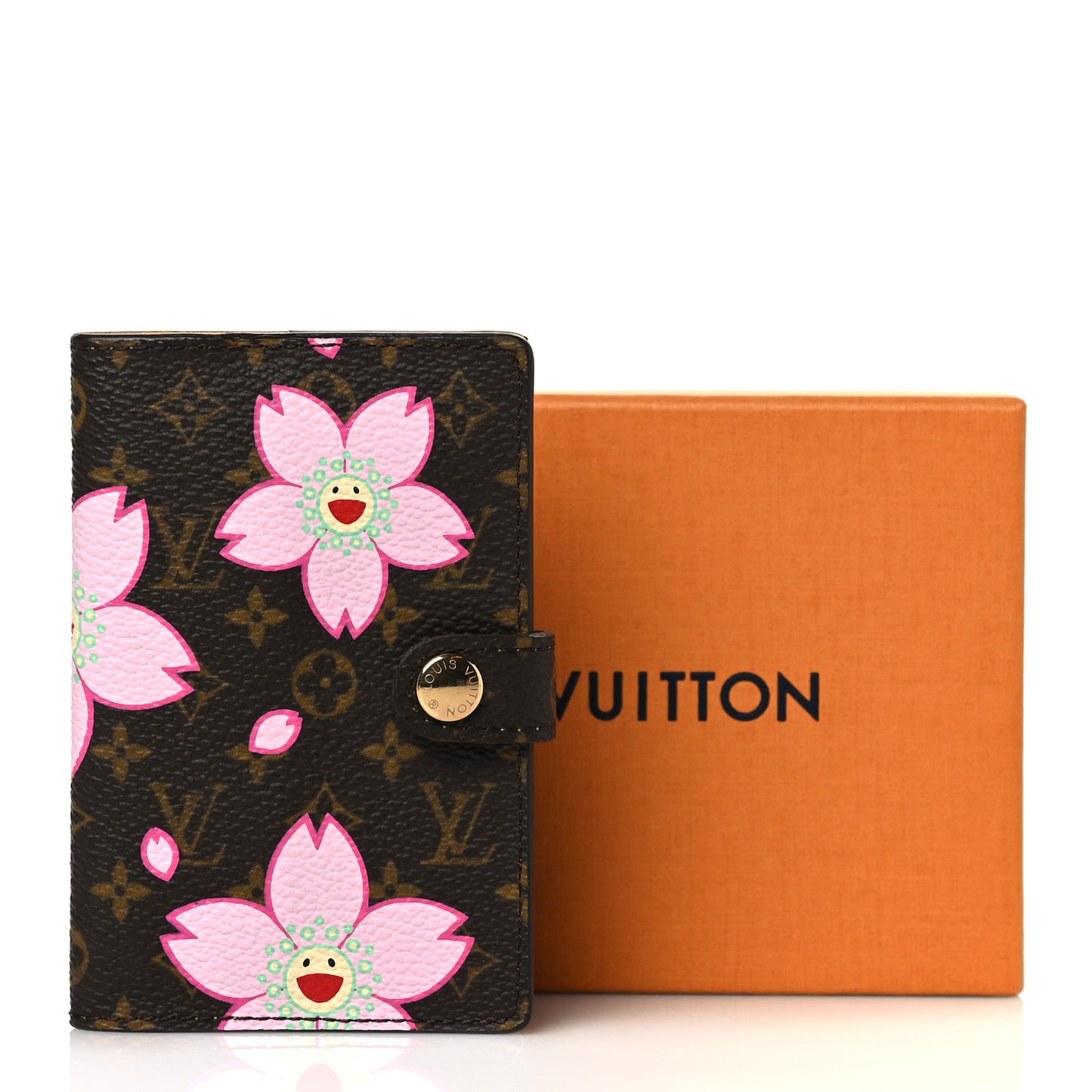 Monogram Cherry Blossom Carnet de Bal Mini Agenda Cover Brown