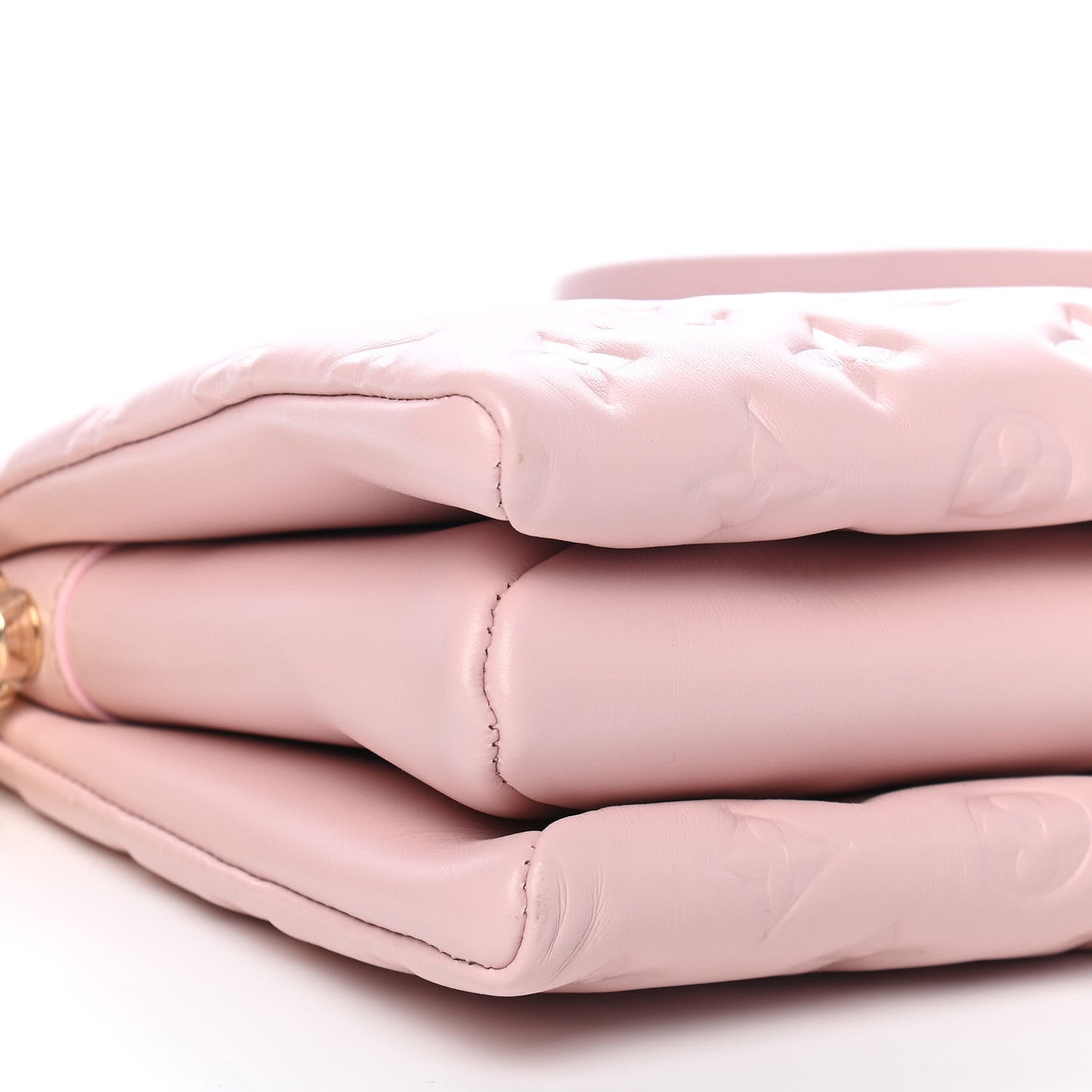 Lambskin Embossed Monogram Coussin PM Rose
