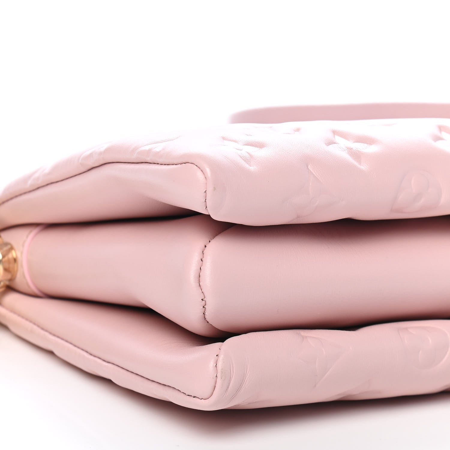 Louis Vuitton Lambskin Embossed Monogram Coussin PM Rose 7 of 8