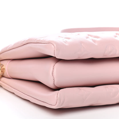 Louis Vuitton Lambskin Embossed Monogram Coussin PM Rose 7 of 8