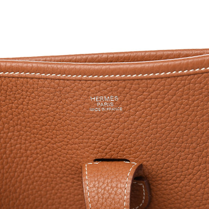 Hermes Taurillon Clemence Evelyne III GM Gold 6 of 10