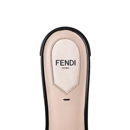 Fendi Velvet FF Slide Sandals 39 Tobacco 11 of 12