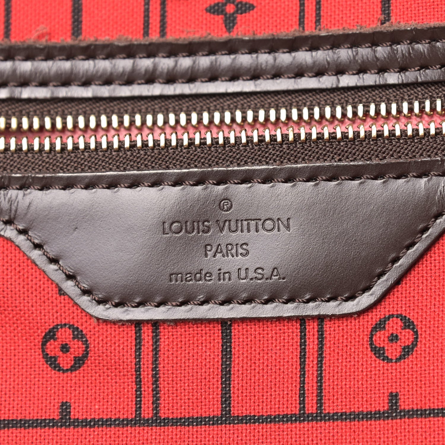 Louis Vuitton Damier Ebene Neverfull MM 6 of 9