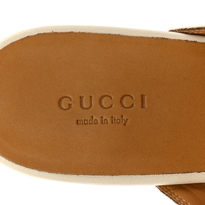 Gucci Malaga Kid Womens Princetown Slippers 37 Mystic White 7 of 9