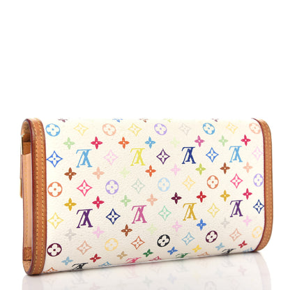 Louis Vuitton Monogram Multicolor Porte Tresor International Wallet White 3 of 6