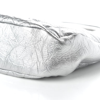 Chanel Metallic Crumpled Calfskin Small 31 Shopping Bag Silver 10 of 10