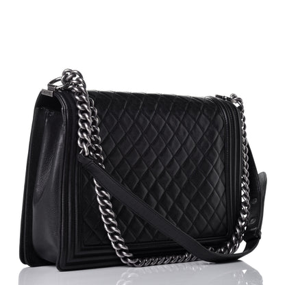 Chanel Calfskin Quilted Large Boy Flap Black 3 of 9