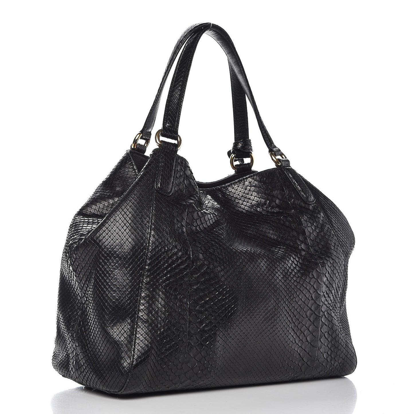 Python Medium Soho Shoulder Bag Black