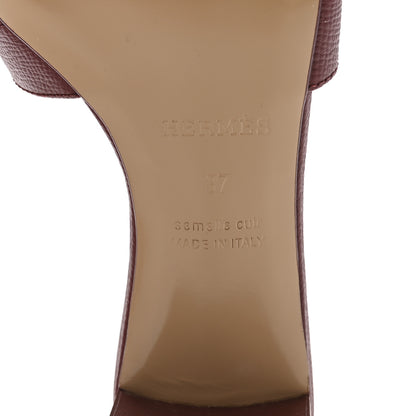 Hermes Epsom Oasis Sandals 37 Rouge H 7 of 10