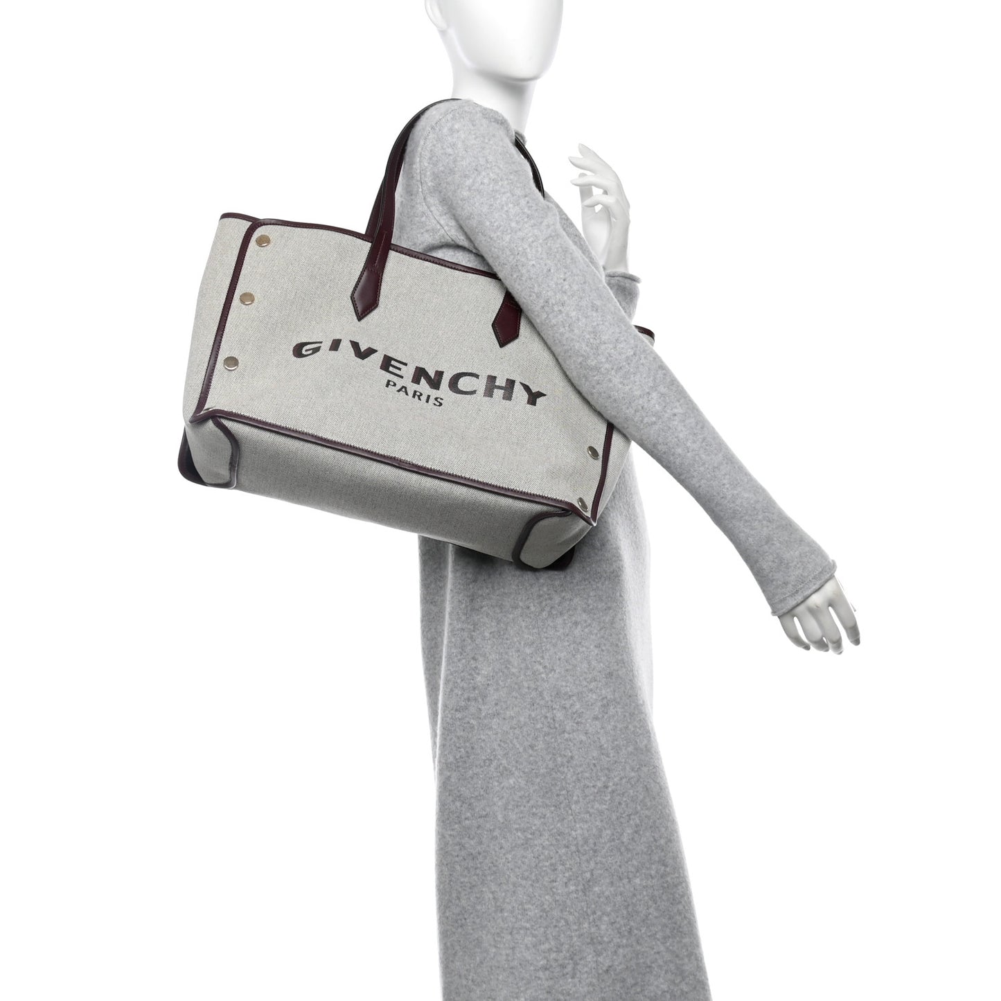 Canvas Medium Bond Shopper Tote Aubergine