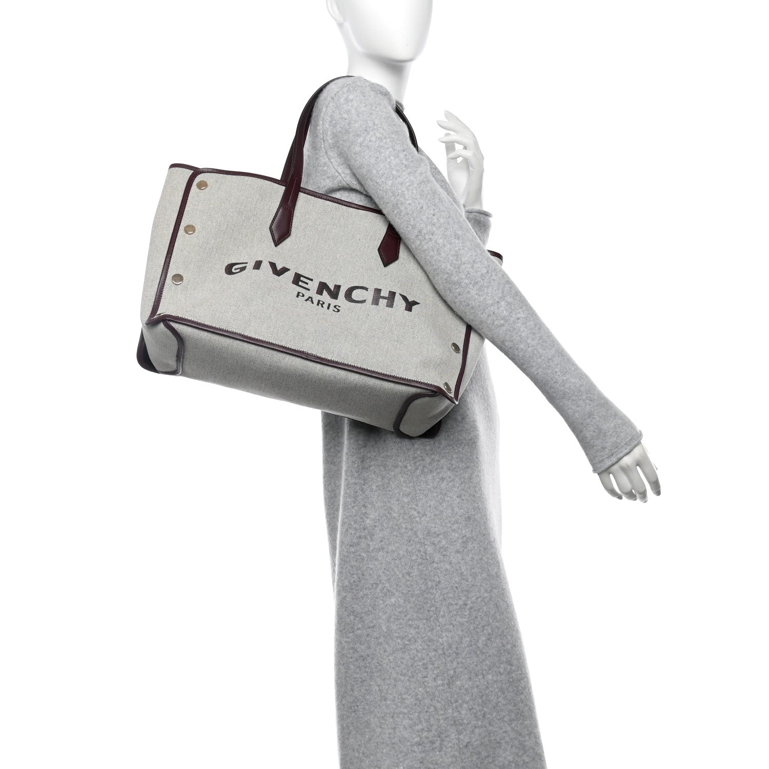 Givenchy Canvas Medium Bond Shopper Tote Aubergine 2 of 10