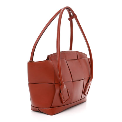 Bottega Veneta French Calfskin Maxi Intrecciato Medium Arco Rust 3 of 9