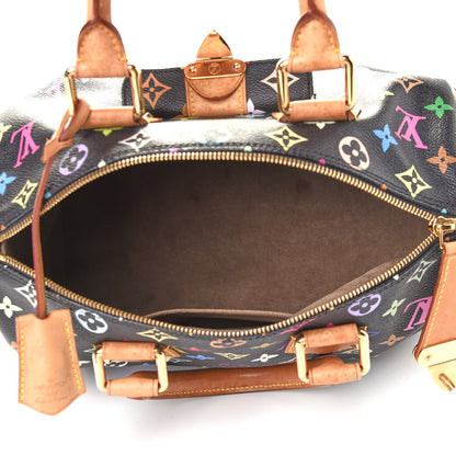 Louis Vuitton Monogram Multicolor Speedy 30 Black 7 of 8