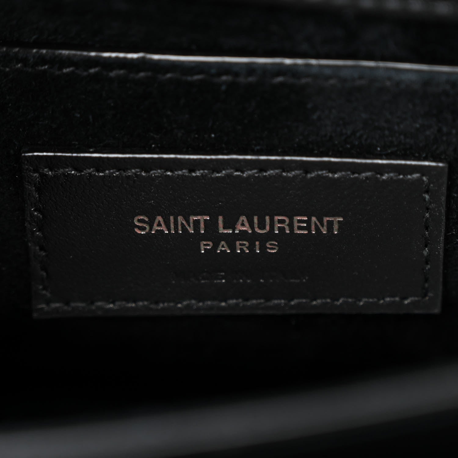 Saint Laurent Calfskin Medium Monogram Monochrome Sunset Black 6 of 10