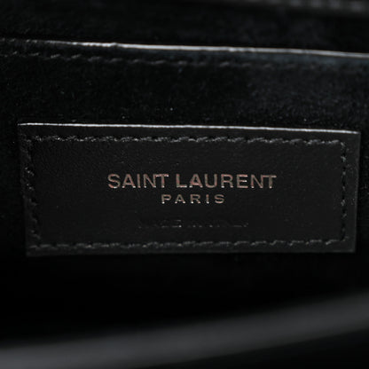 Saint Laurent Calfskin Medium Monogram Monochrome Sunset Black 6 of 10