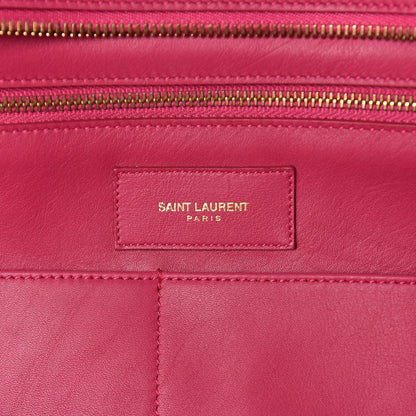 Saint Laurent Calfskin Medium Classic Y Cabas Fuchsia 6 of 10