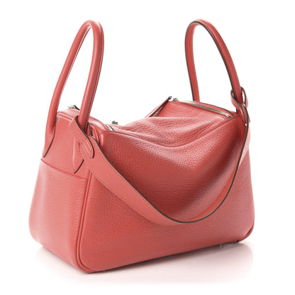 Hermes Taurillon Clemence Lindy 26 Bougainvillea 3 of 15
