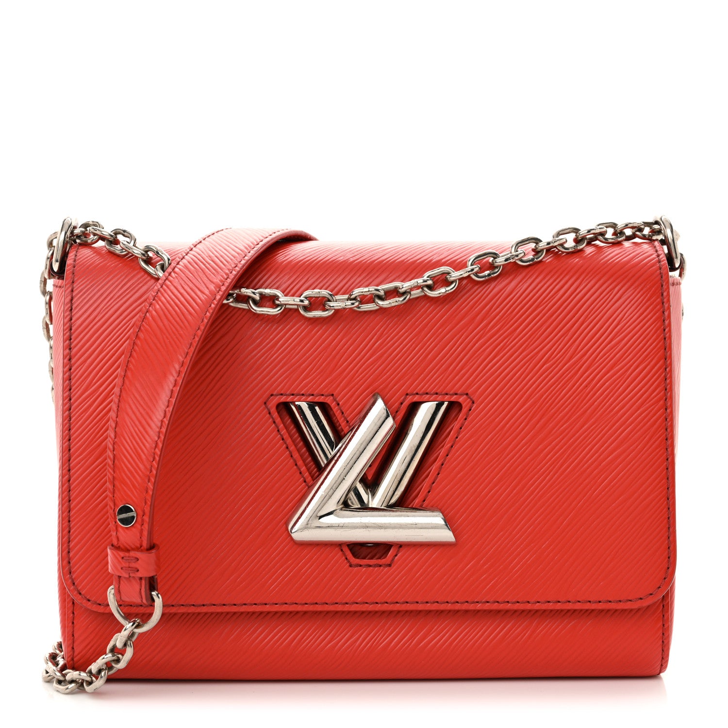 Louis Vuitton Epi Twist Shoulder Bag MM Coquelicot 1 of 13