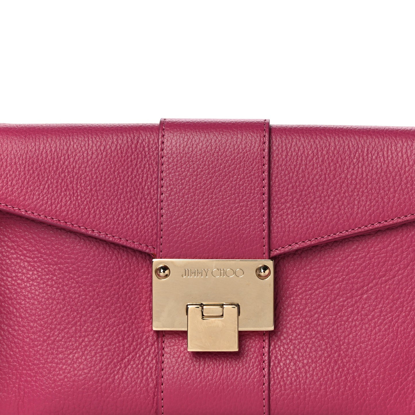 Calfskin Rivera Flap Clutch Pink