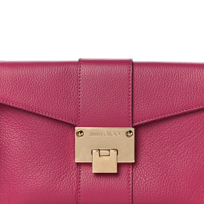 Jimmy Choo Calfskin Rivera Flap Clutch Pink 8 of 11