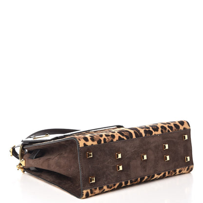 Valentino Garavani Calf Hair My Rockstud Frame Bag Leopard 13 of 23