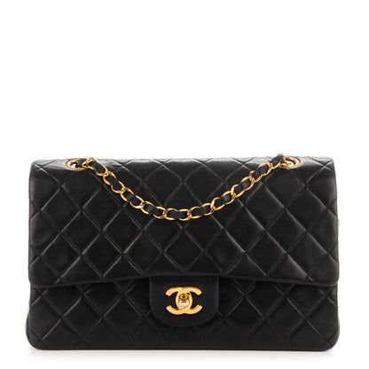 Chanel Lambskin Quilted Medium Double Flap Black 1 of 8