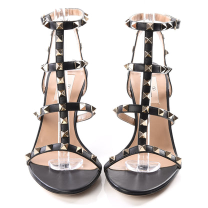 Valentino Garavani Nappa Rockstud Gladiator 70mm Sandals 37 Black 3 of 9