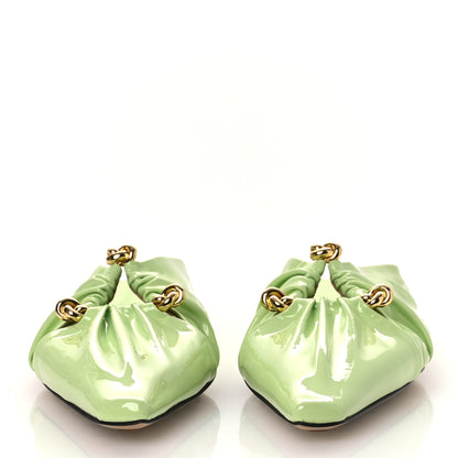 Bottega Veneta Patent Bunnie Flats 38 Fennel 3 of 12