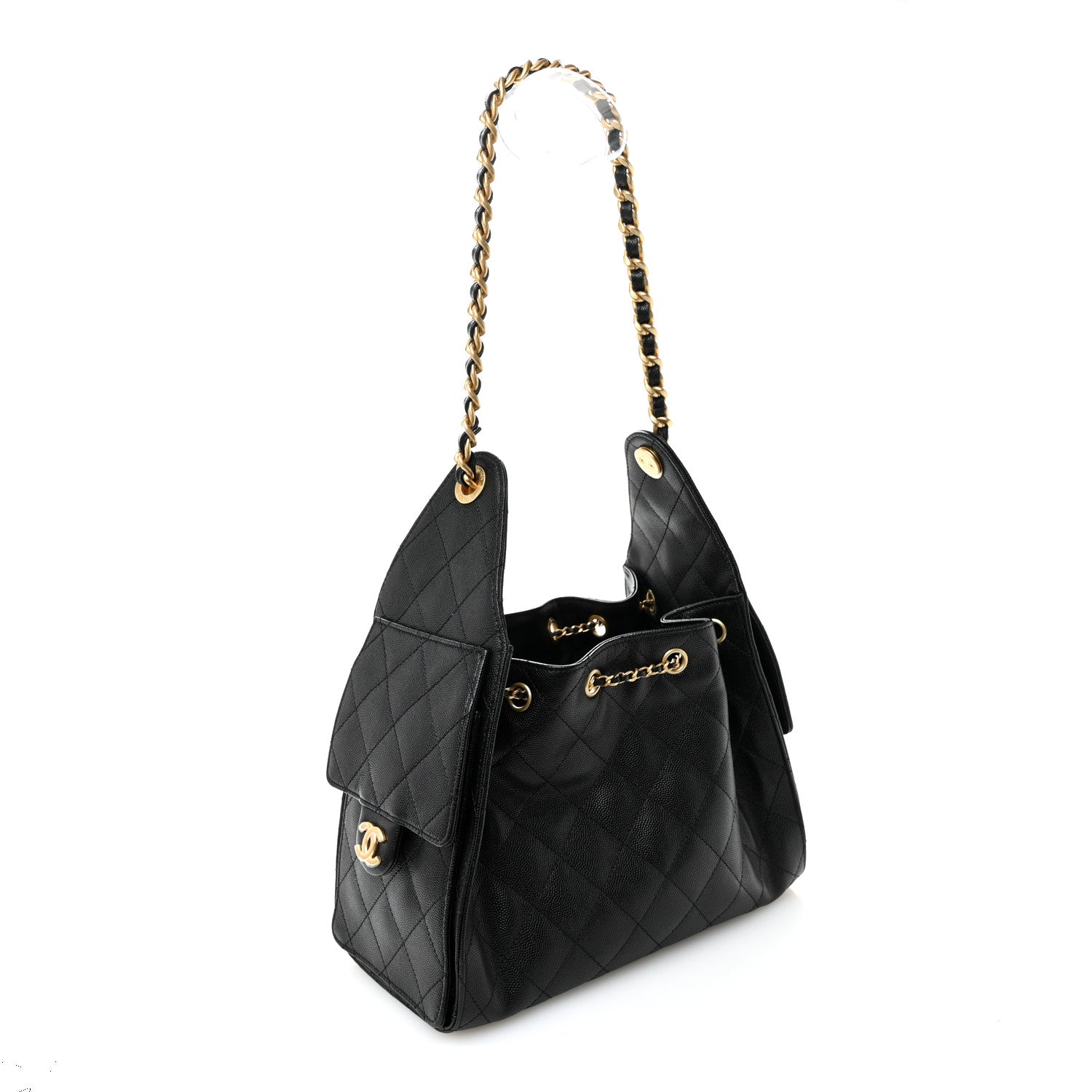 Chanel Caviar Quilted Small Chanel 25 Handbag Black 3 of 10