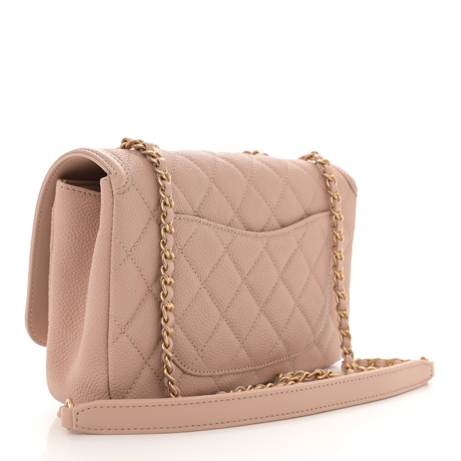 Chanel Caviar Quilted Small CC Filigree Flap Beige Beige 3 of 11