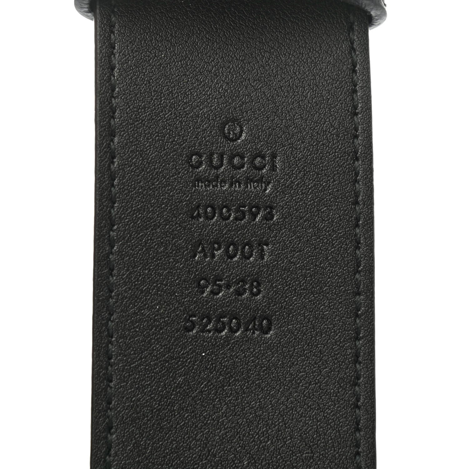 Gucci Calfskin Double G 40mm Belt 95 38 Black 4 of 4