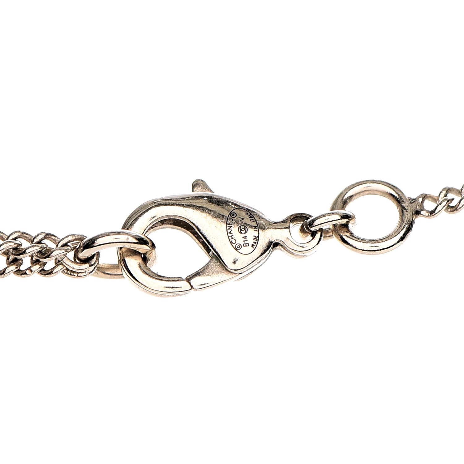 Chanel Enamel CC Baroque Pearl Drop Necklace Black Gold 5 of 6